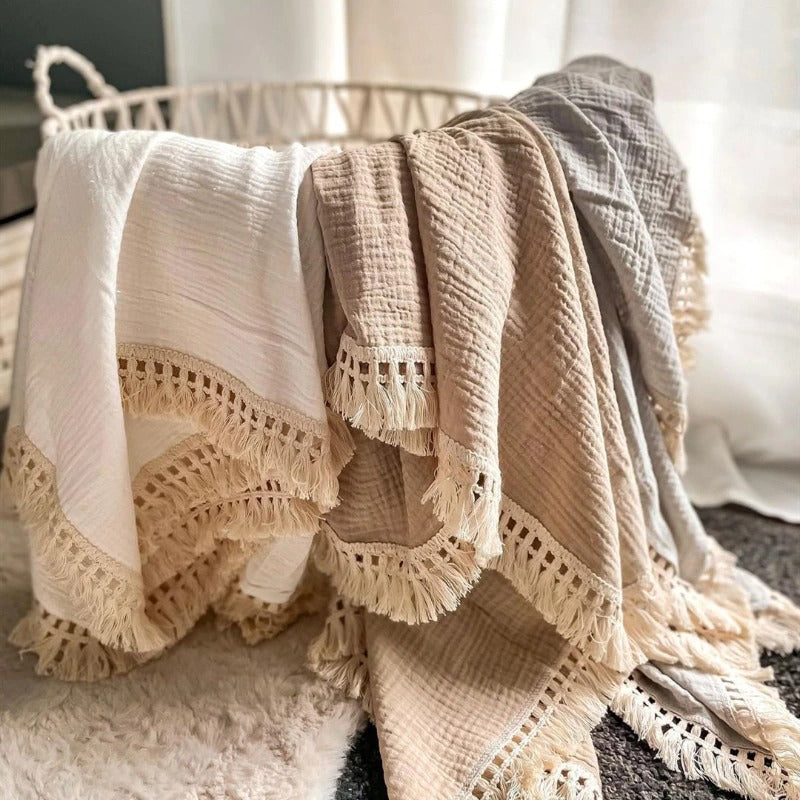 Macrame discount baby blanket