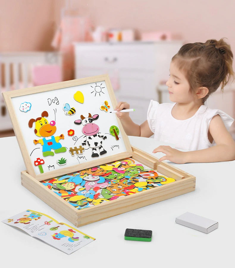 Magnetic Numbers, Letters and Animal Board