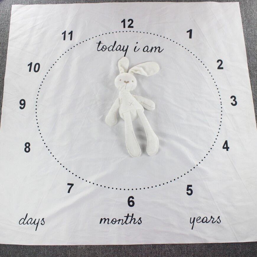 Circular baby Monthly Growth Milestone Blanket