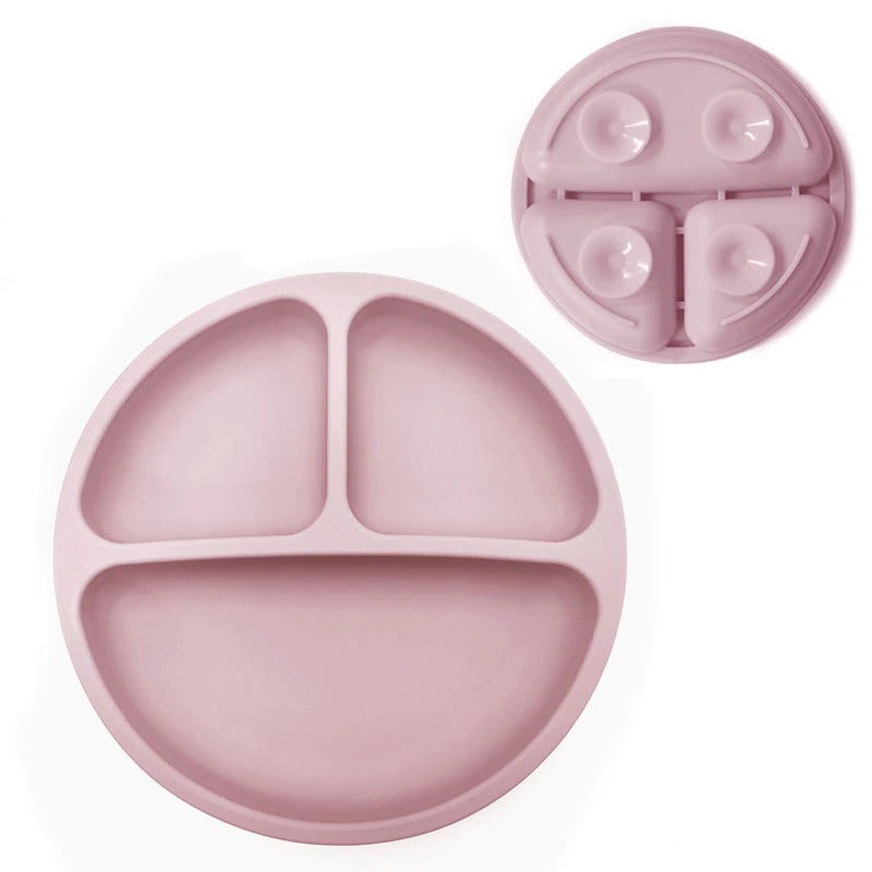 Very soft, durable and leakproof baby's first plate that can contain hot and cold food. Made of toxin free silicone.