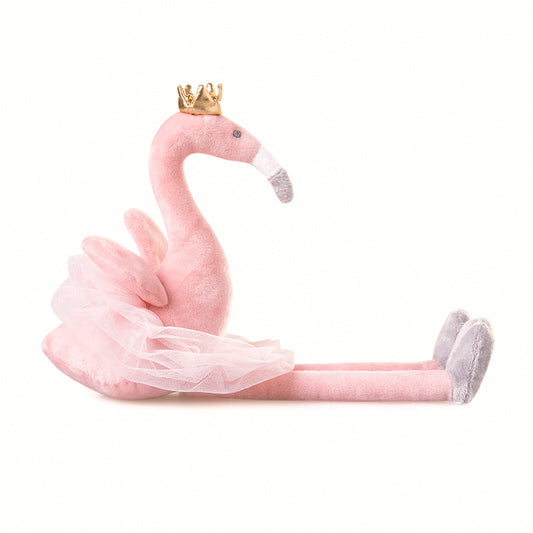 Large Plush Flying Flamingo Ballerina Doll