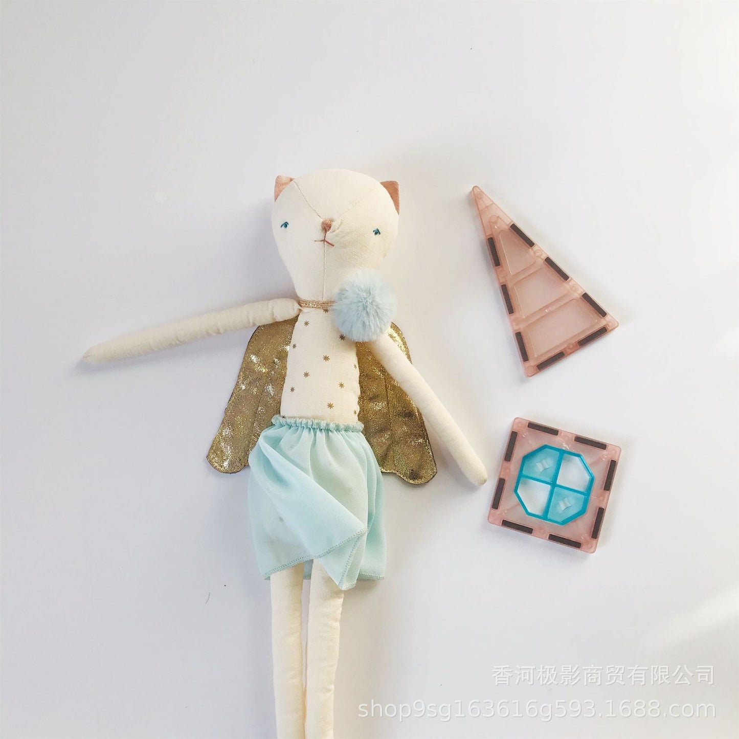 X-Large Plush Flying Cat Ballerina Doll