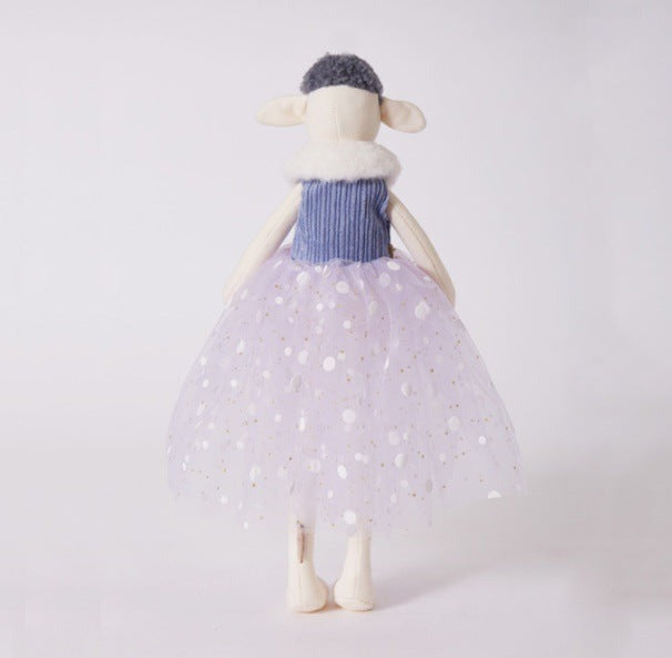 Large Plush Sheep Doll with Clothes