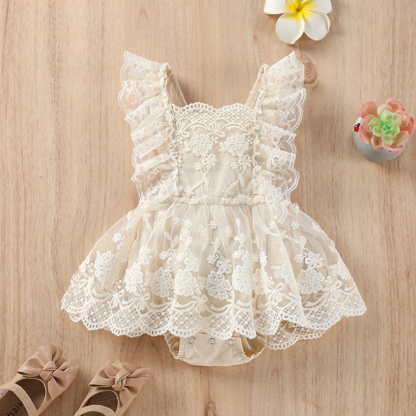 Lace Baby Romper