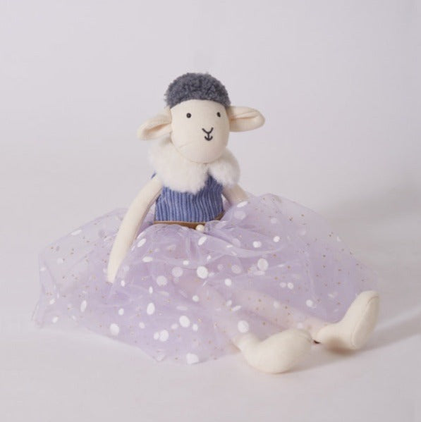 Large Plush Sheep Doll with Clothes