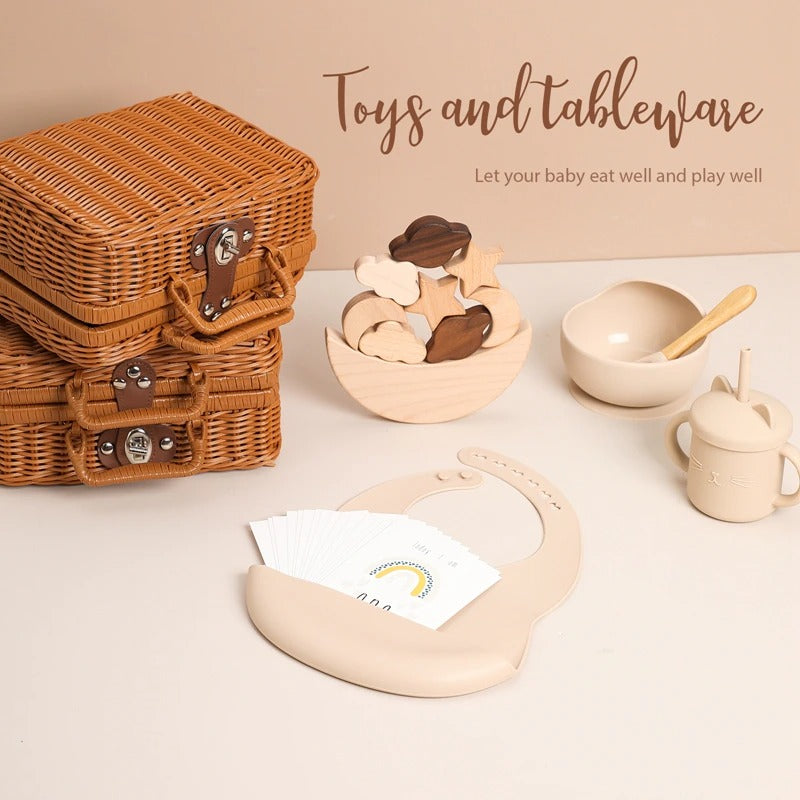 Newborn / Baby Toys and Feeding Gift Set