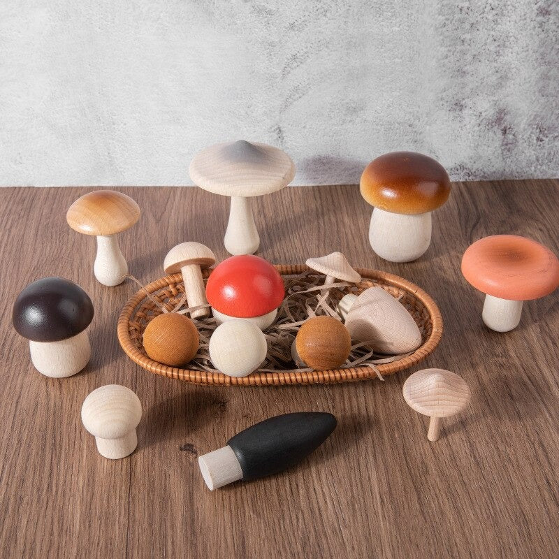 Wooden Forest Mushrooms