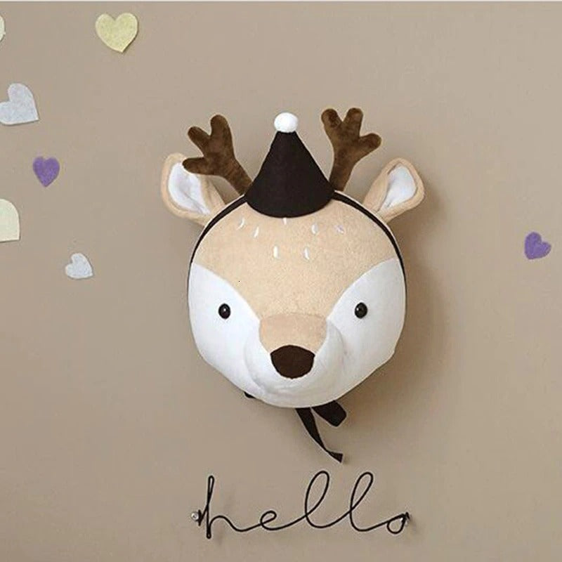 Nordic Style Wall Mounted Animals for KIds Bedroom /Playroom /Nursery