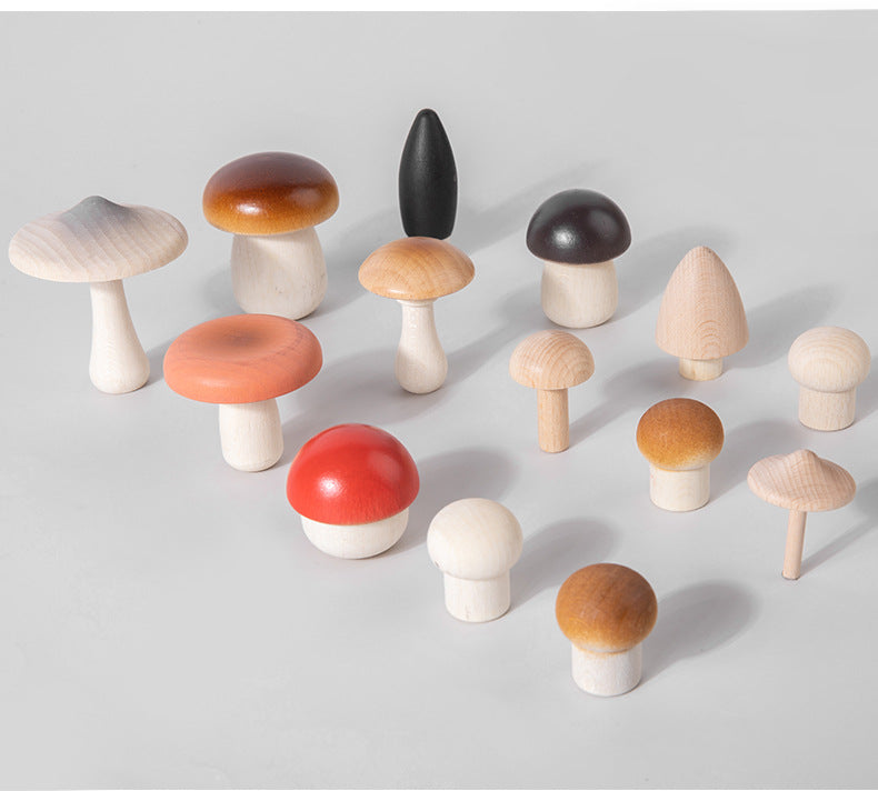 Wooden Forest Mushrooms